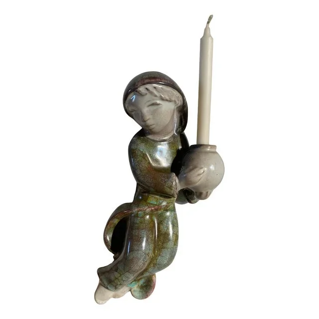 Stoneware Boy Sconce by Marianne Starck for Michael Andersen & Son, 1960s