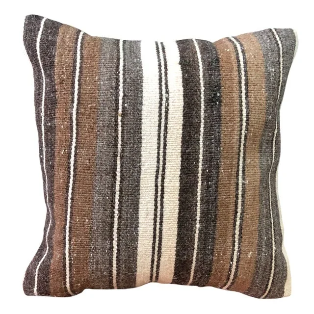 Stripe Floral Cushion Cover, 1960s