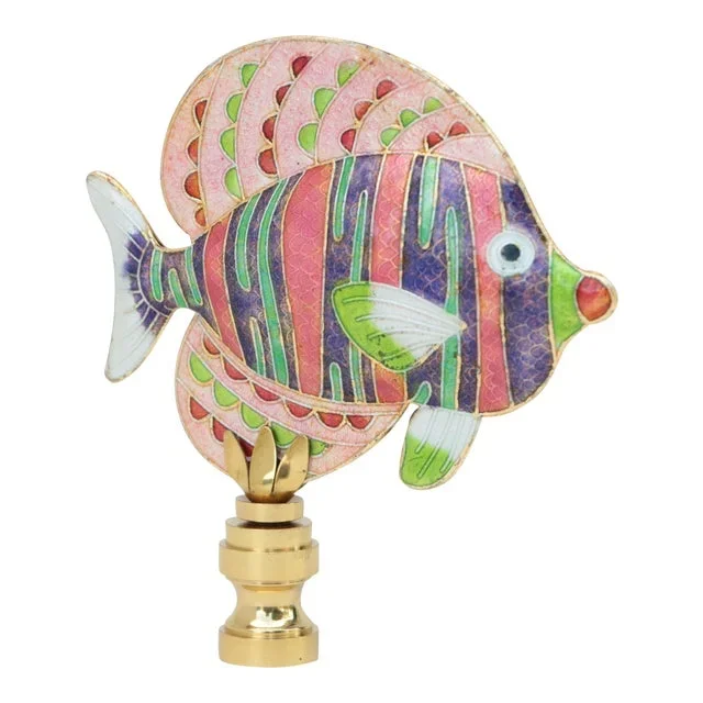 Striped Reef Fish Lamp Finial