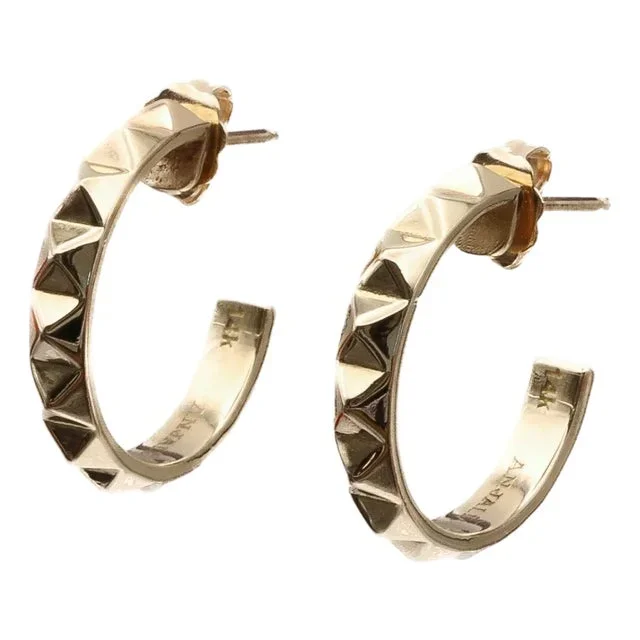 Studded Hoops by Anjalé, A Pair