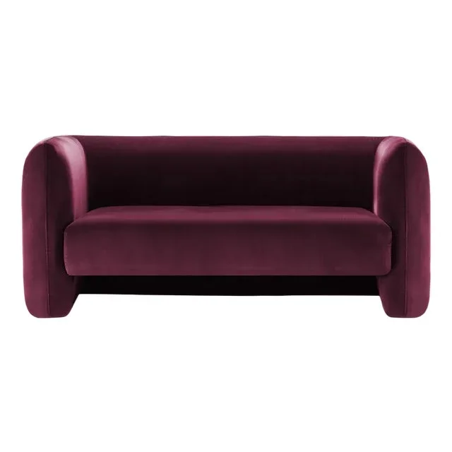 Syrah Velvet Jacob Sofa by Collector