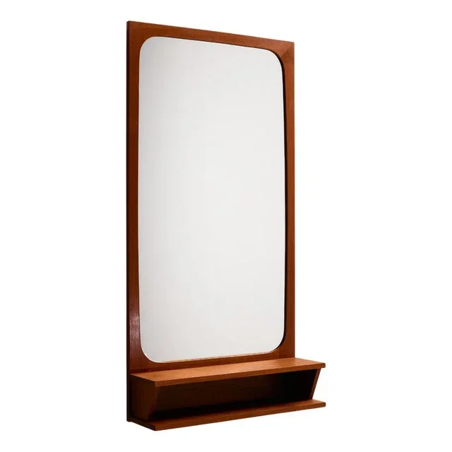 Teak Framed Mirror from Pedersen & Hansen
