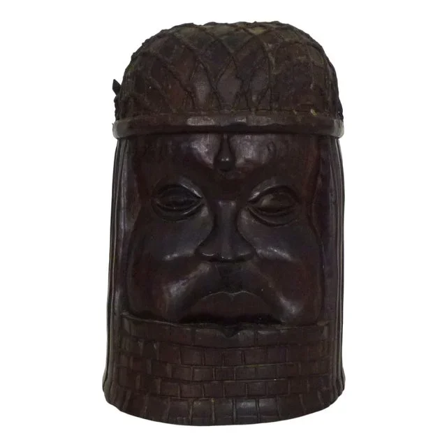Tembé Wood Face Statue, Guyana, 1950s