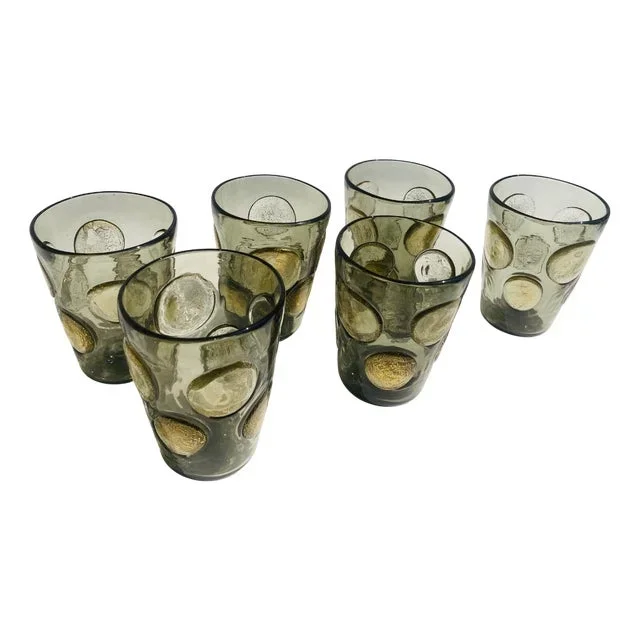 Tequila Murano Glasses by Mariana Iskra for Ribes Studio, 2004, Set of 6