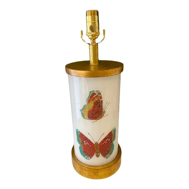 Terracotta Butterfly Study Lamp by Liz Marsh