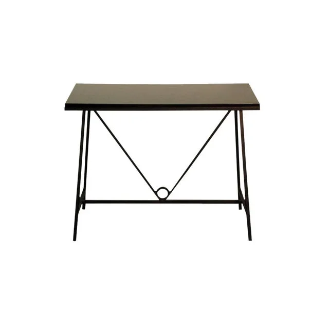 The “Trapeze” Wrought Iron and Lacquer Console