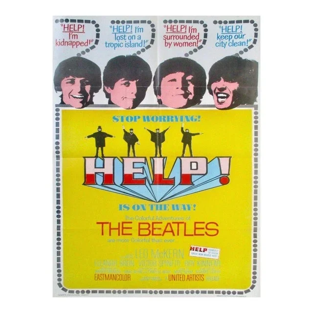 The Beatles Help! Poster, 1965
