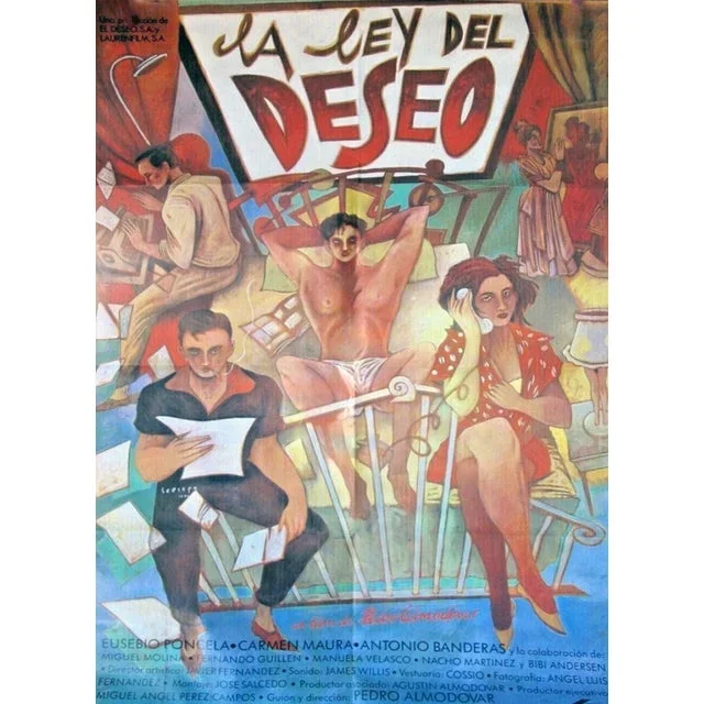 The Law of Desire Spanish Poster, 1987