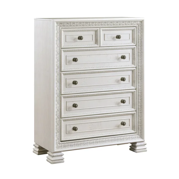 Theodora Pearl White Chest