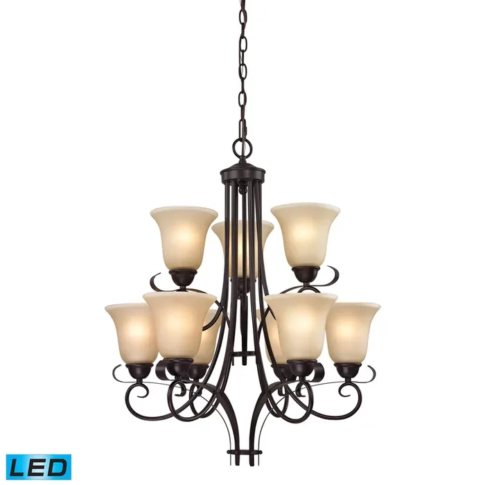 Thomas Lighting Brighton 9-Light Chandelier – 1009CH/10-LED