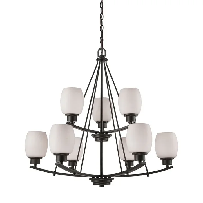 Thomas Lighting Casual Mission 9-Light Chandelier – CN170921