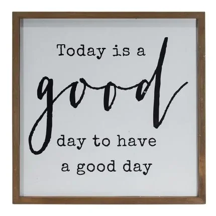 Today is a Good Day Wood Framed Wall Art