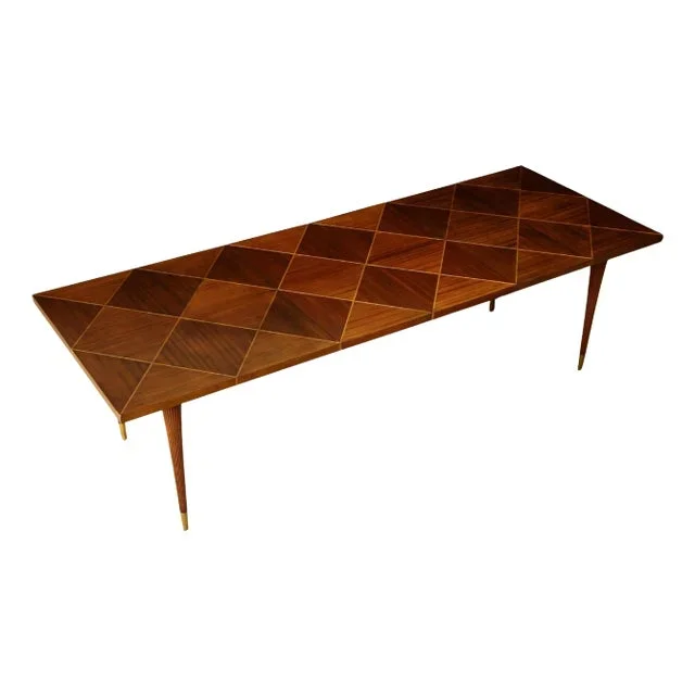 Tommi Parzinger for Charak Modern Extendable Dining Table, c 1950s, Signed