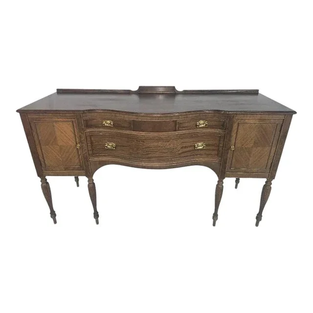 Traditional Bowfront Sideboard Buffet