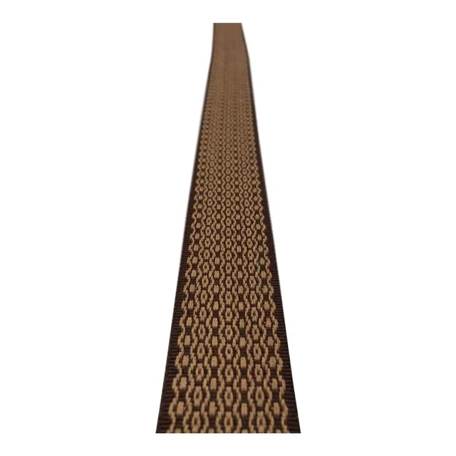Transitional Brown and Gold Dot Band Fabric Trim – 24 Yards