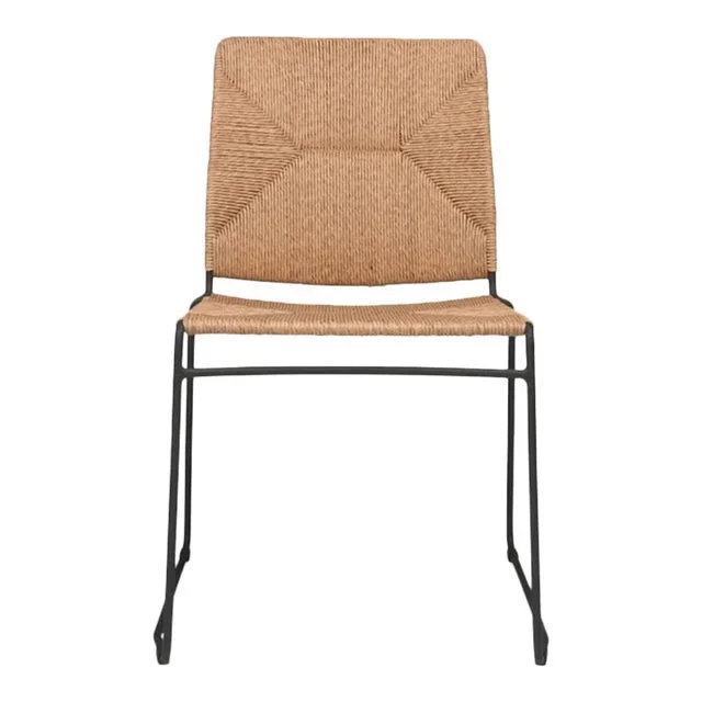 Transitional Wicker Outdoor Dining Chair – Luci Outdoor Wicker: Teak Warehouse