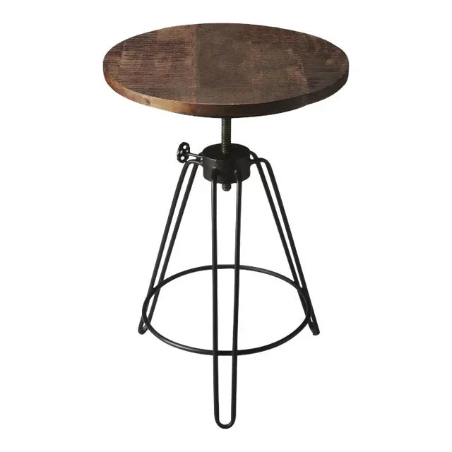 Trenton Metal & Wood Accent Table, Multi-Color