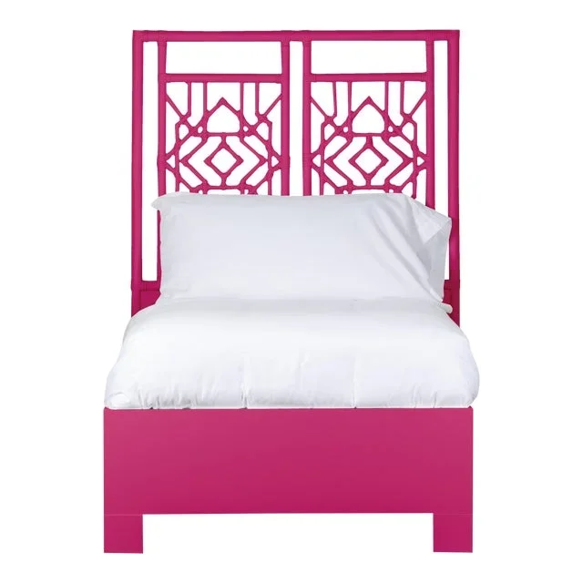 Tulum Bed Twin Extra Long – Bright Pink