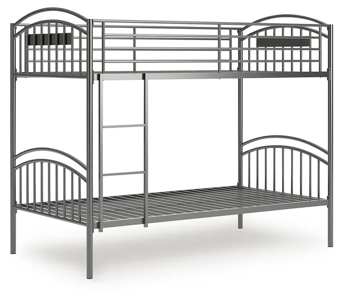 Twin Over Twin Bunk Bed With Ladder