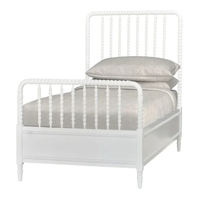 Twin Size White Spindle Bed Frame