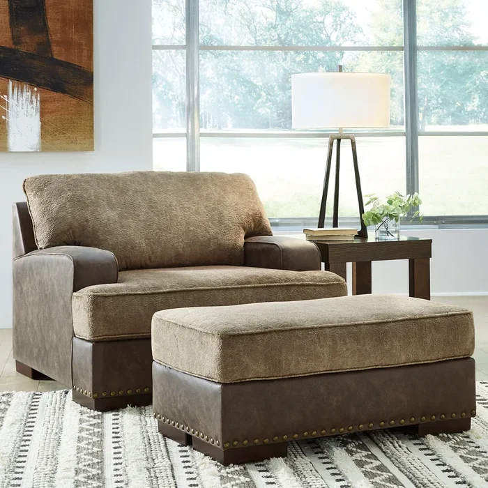 Two-Tone Chair & Ottoman