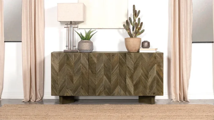 Tyler Mango Brown 3-door Dining Sideboard Server