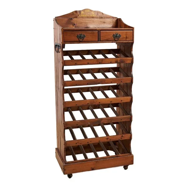 Umberto Fiore Wooden Bottle Rack
