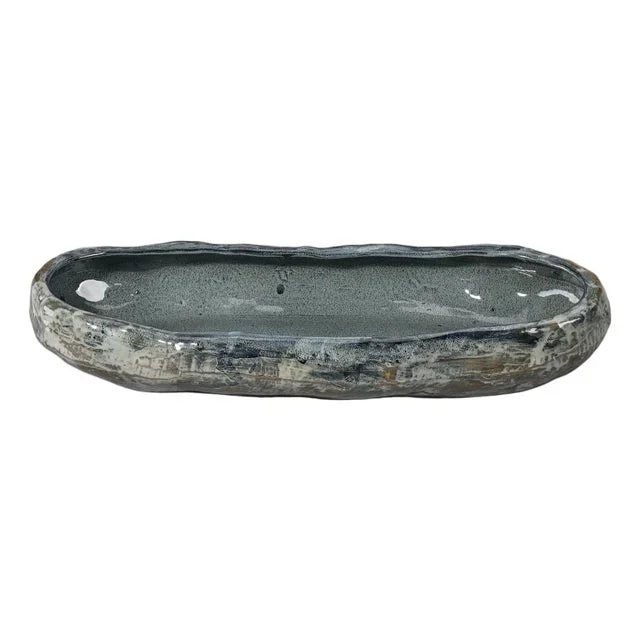 Unearthed Oval Ceramic Decorative Bowl