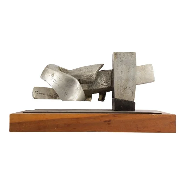 Utiger 1971 Signed Abstract Metal Sculpture