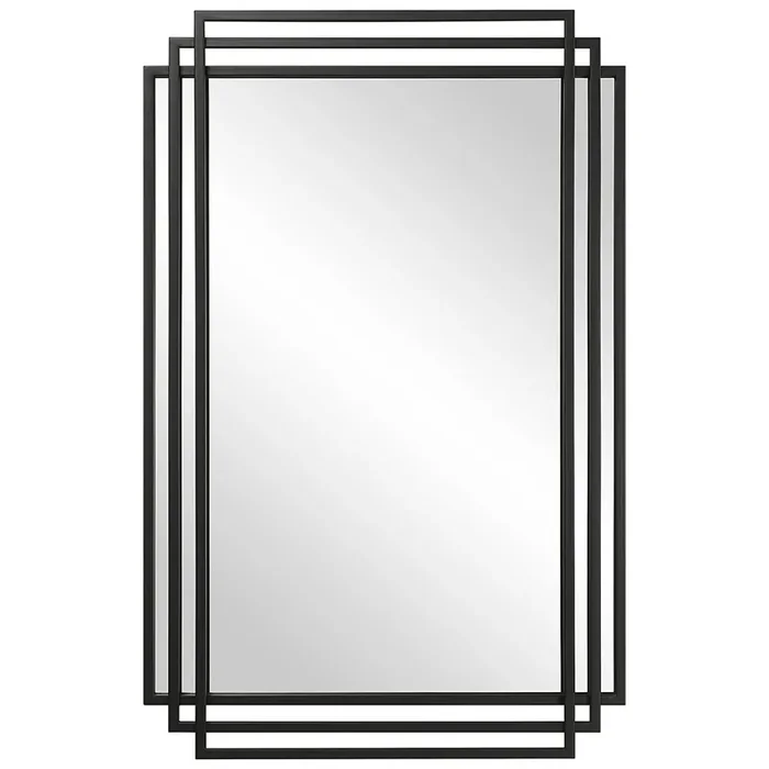 Uttermost Amherst Black Iron Mirror