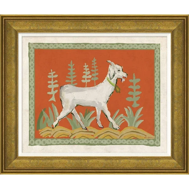 Vallaurus in Orange By Dana Gibson, Framed Art Print
