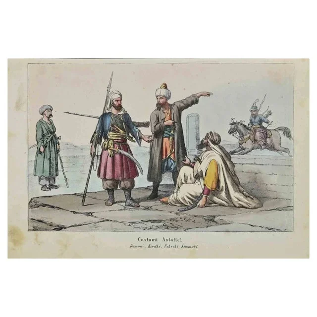 Various Artists, Asian Costume, Lithograph, 1862