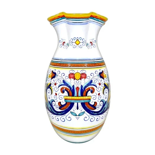 Vase Ricco Deruta scalloped edge