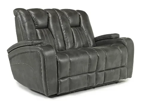 Vega 2 Power Loveseat in Gray