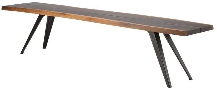 Vega Dining Bench – Seared, 86.3in