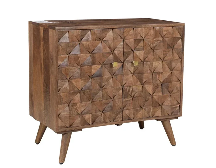 Veneto Matte Walnut Accent Cabinet
