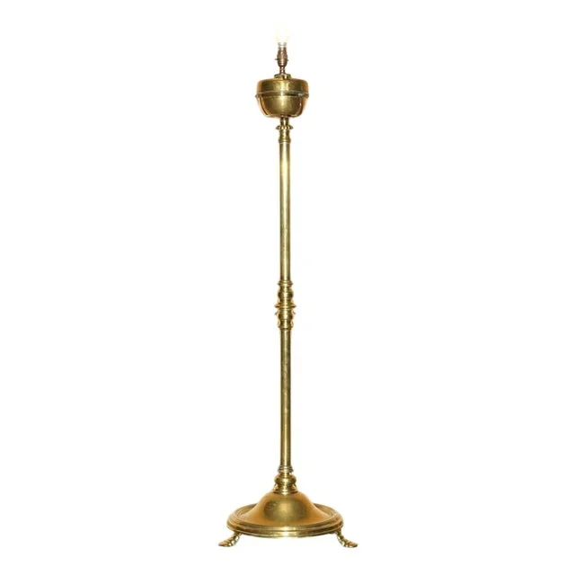Victorian Floor Standing Electric Converted Oil Lamp, 1898
