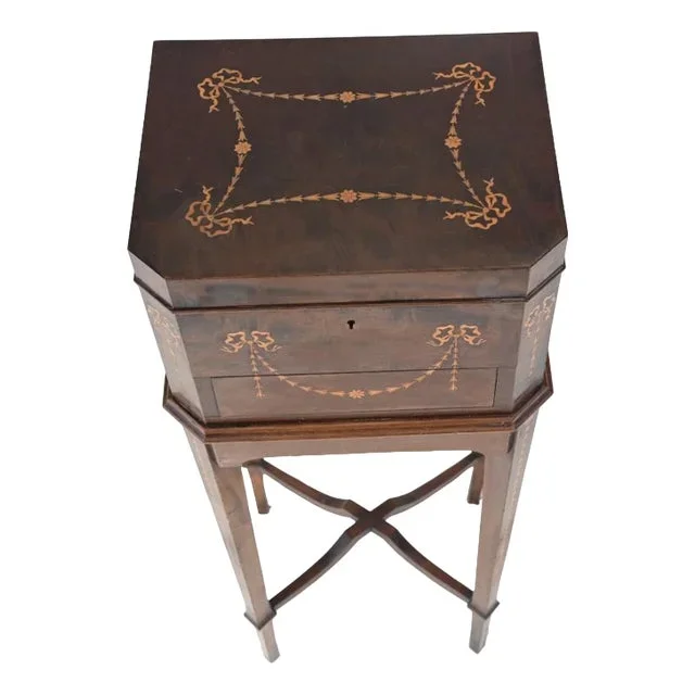 Victorian Mahogany Vanity Box with in Elkington Silver, 1880s