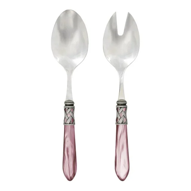 VIETRI Aladdin Antique Lilac Salad Server Set
