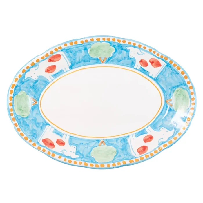 VIETRI: CAMPAGNA Mucca Oval Platter