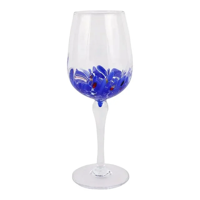 VIETRI Chiara Blue Wine Glass