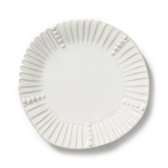 VIETRI: Incanto Stone White Stripe Salad Plate