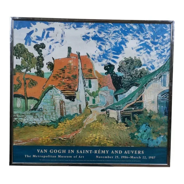 Vincent Van Gogh Saint-Rémy Auvers Impressoinist 1987 Met Exhibition Poster 34″