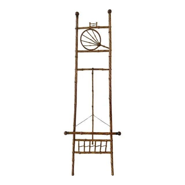 Vintage 1980s Bamboo Easel
