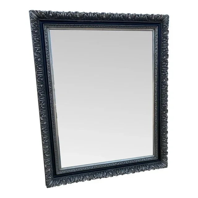 Vintage 20th Century Silver French Mirror