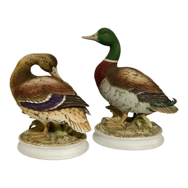 Vintage Andrea by Sadek Ceramic Mallard Ducks – Set of 2