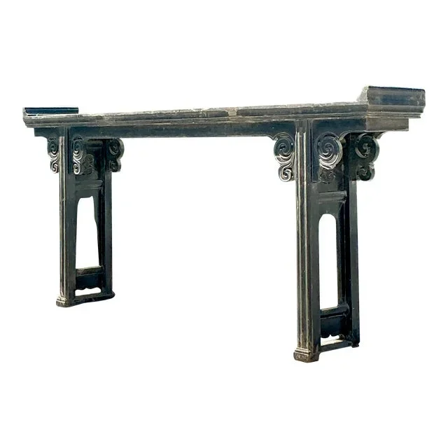 Vintage Asian Reclaimed Wood Console Table