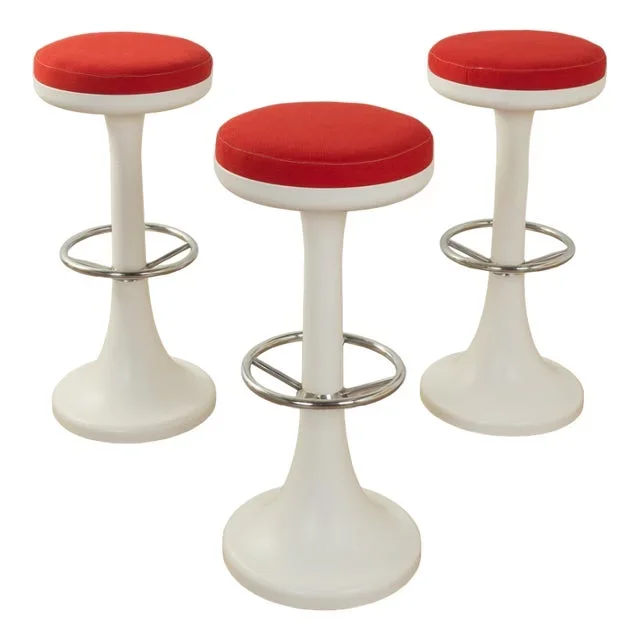 Vintage Bar Stools from Stukenbröker, 1970s, Set of 3