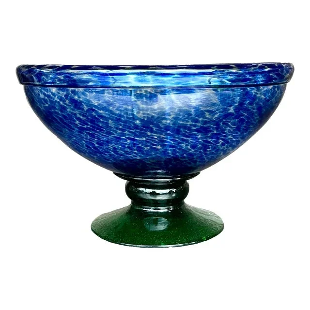 Vintage Boho Blown Glass Bowl