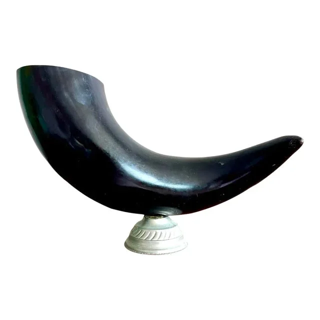 Vintage Boho Horn Statue